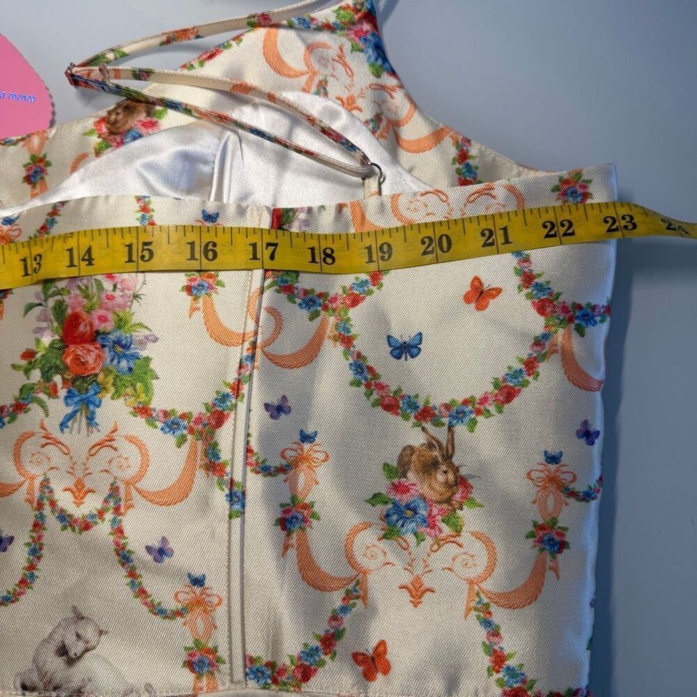 Sugar Thrillz Lush Opulence Renaissance Print Butterfly Corset Dress Size 2X NWT - Picture 10 of 12